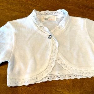 Lilax Toddler Cardigan - Girls - White - 12 M